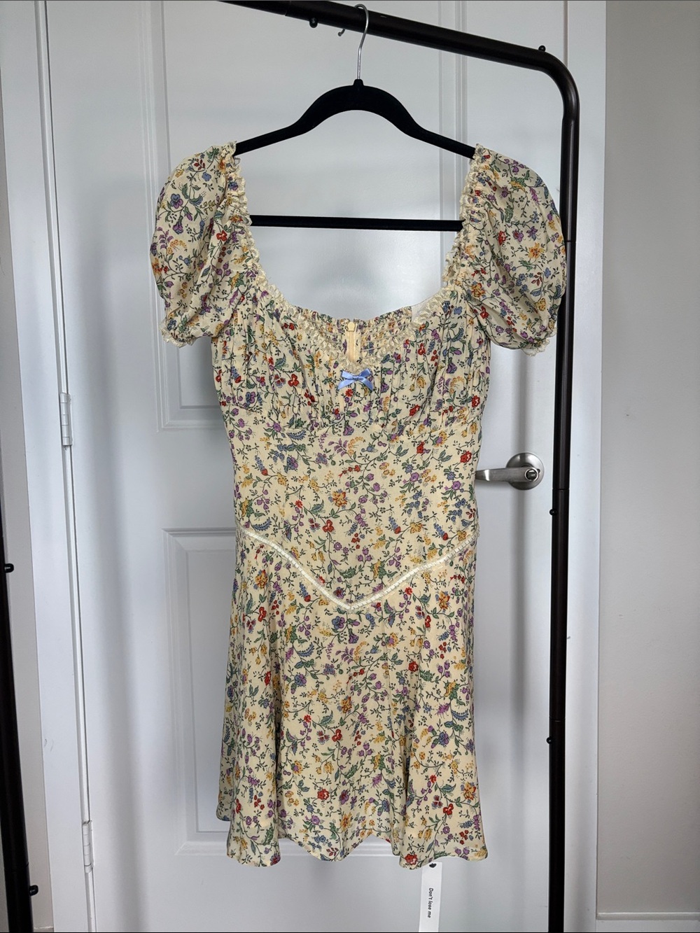 NWT Reformation Ondine Yellow Floral Minidress Size 2 Cottagecore Coquette